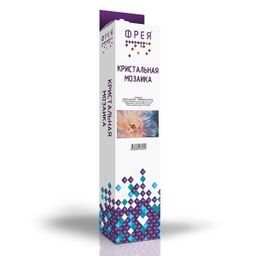 Кристальная (алмазная) мозаика ФРЕЯ ALVR-227 Шмель на пионе 40 х 25 см