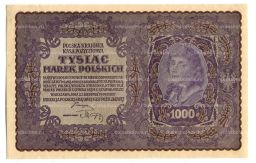 Банкнота 1000 марок 1919 года Польша