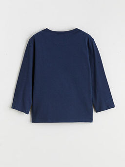 Bisiklet Yaka Bask?l? Erkek ?ocuk Pijama Tak?m