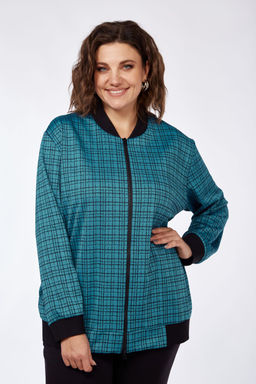 Костюм Элль стиль 2252/1 синий океан/черный  фото 7