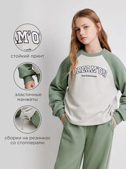 ACOOLA / Джемпер детский для девочек Russet_sw бледно-зеленый фото 6