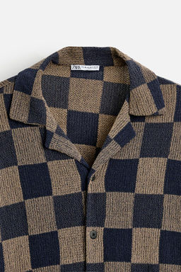 CHECK KNIT SHIRT - Zara фото 8