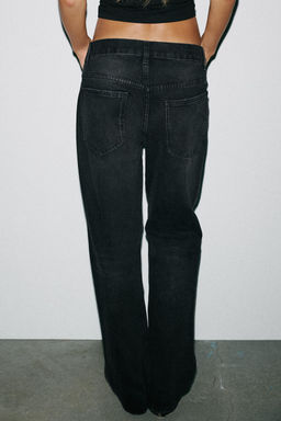 TRF STRAIGHT LOW-RISE JEANS - Zara фото 5
