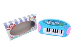 Электропианино 22*11,5см на батар. с наклейками "Дельфинчик/кролик" (2062697) в пакете