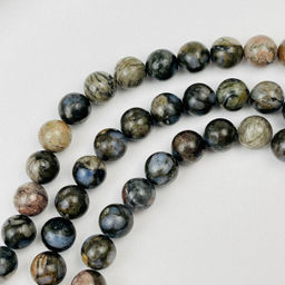 Бусины для украшений из Яшмы (43 бусины) 38 см