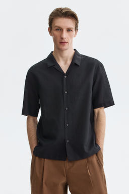 Camisa resort en mezcla de lino Relaxed Fit - H&m фото 8
