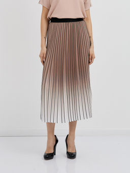 плиссированная юбка с эффектом градиент в бежевых тонах - Glenfield фото 4