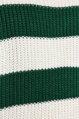 TRENDYOL MAN Koyu Yesil Casual Oversize Fit Genis Kal?p Bisiklet Yaka Cizgili Triko Kazak TMNAW23KZ00106 - Trendyolmilla фото 34