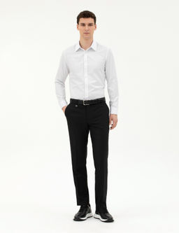 Рубашка Pierre Cardin Slim Fit белая с длинным рукавом
