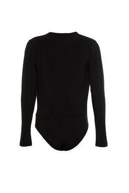 TRENDYOLMILLA Cok Renkli Bask?l? Slim C?tc?tl? Kruvaze Yaka Esnek Orme Body TWOAW20BD0035  фото 7