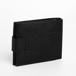 Портмоне мужское на магните, отдел для купюр, для карт, для монет, чёрное