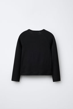 CAMISETA MANGA RANGL?N CON MODAL / Antracita oscuro - Zara фото 2