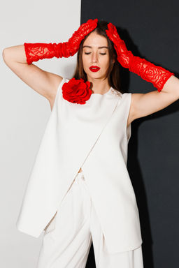 Перчатки NIKVA н545-1 красный фото 2