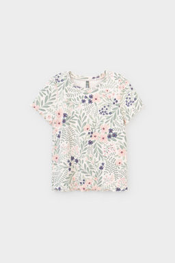 КР 301996/светлый жемчуг,летний сад фуфайка (футболка) для дев