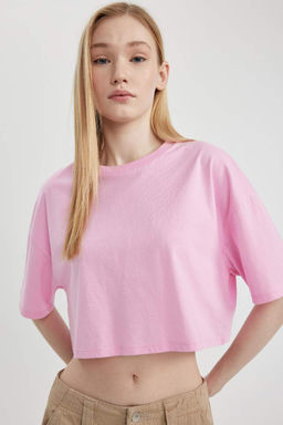 Классная базовая футболка свободного кроя с короткими рукавами - Defacto фото 3