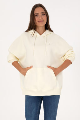 Kad_n Krem _ardonlu Kap__onlu Sweatsh_rt Sepette S_rpriz _ndirim - U.s. polo assn фото 3