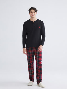Standart Kal?p Erkek D??meli Pijama Tak?m?