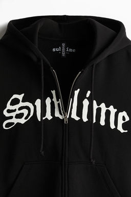 Chaqueta sudadera oversize con capucha y motivo - H&m фото 5