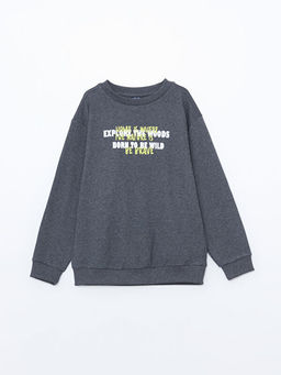 Bisiklet Yaka Erkek ?ocuk Sweatshirt