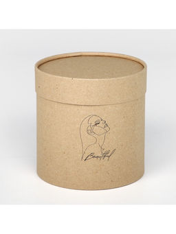 Коробка подарочная шляпная из крафта, упаковка, «Beautiful», 15 х 15 х 15 см
