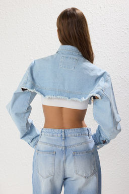 Mavi More Sustainable Crop Denim Ceket TWOSS25CE00032
