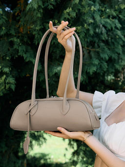 Женская кожаная сумка Richet 3265LN 854 Тауп