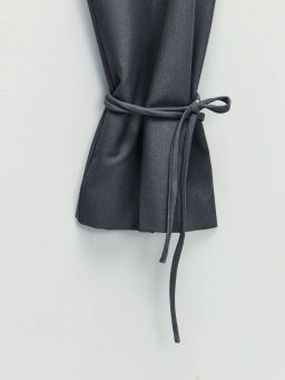 Прямые брюки с завязками по низу / Zarina  фото 4