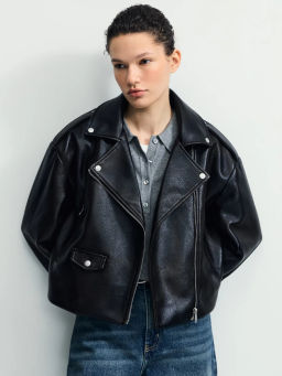 Куртка-косуха из искусственной кожи / Zarina