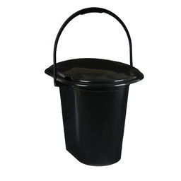 Ведро - туалет, h=39 см, 17 л, съёмный стульчак, чёрное