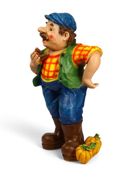 Садовая фигура из полистоуна «Дачник», 54×23×36 см