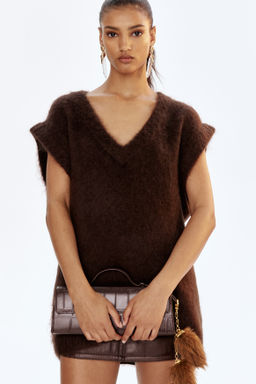 Su?ter sin mangas en mezcla de mohair - H&m фото 6