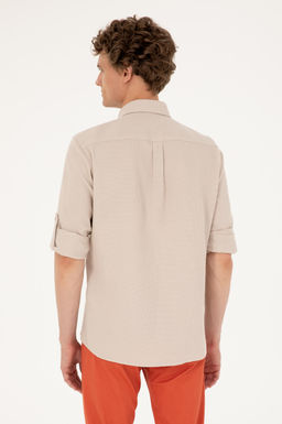 U. S. Polo Assn / Мужская рубашка с длинным рукавом Stone - U.s. polo assn фото 5