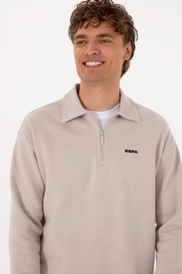 Erkek Regular Fit Yar_m Fermuarl_ Ta_ Basic Sweatshirt - U.s. polo assn фото 9