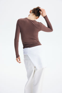 Camiseta de microfibra de manga larga - H&m фото 9