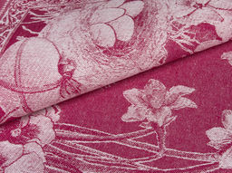 01с-78ЯК 50*76 Полотенце "Пасхальный кролик" цв. малиновый