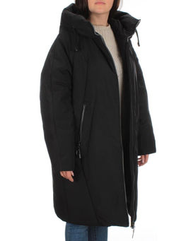 M-9097 BLACK Пальто зимнее женское CORUSKY (верблюжья шерсть)