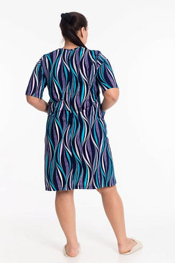 Халат М325248сб синий/бирюза - Елена фото 5