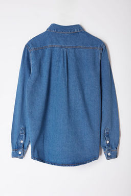 TRENDYOL MAN Antrasit %100 Pamuk Regular Fit Denim Kot Gomlek Ceket TMNAW25CE00001 - Trendyolmilla фото 7