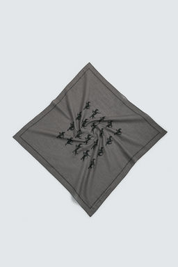 BANDANA ESTAMPADO CABALLOS / Gris - Zara фото 4