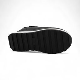 Ботинки из натуральной кожи на меху MD0123-5 черные