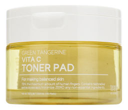 Tenzero Green Tangerine Vita C Toner Pad - Тонизирующие пэды с экстрактом зеленого мандарина, 160мл*70шт