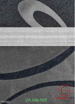 Плотные шторы Рогожка с тюлью