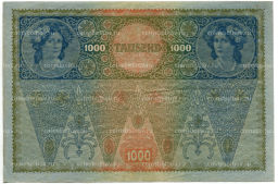 1000 крон 1902 года Австрия  надпечатка