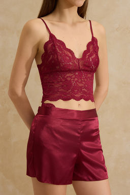 Lacivert Duz Saten Dokuma Pijama Tak?m? THMSS26PT00036 - Trendyolmilla фото 17