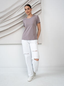 Футболка женская Grande, цв. Сиреневый - светлый