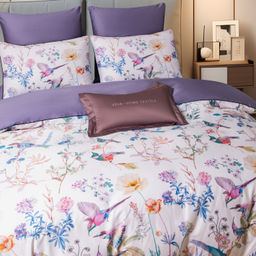 Комплект постельного белья Сатин Премиум на резинке CPAR007 140*200*30;180*200*30;160*200*30 Евро 4 Наволочки