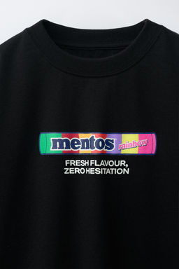 CAMISETA MENTOS  / Negro - Zara фото 3