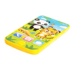 Музыкальный детский телефон «Тигруля и мишка», звук, цвет жёлтый