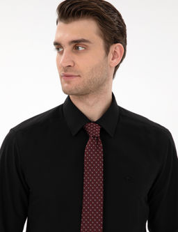 Siyah Slim Fit Uzun Kollu Basic G_mlek - Pierre cardin фото 2
