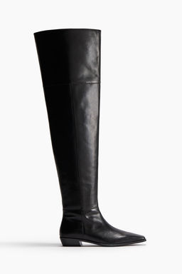 Botas de piel over-the-knee - H&m фото 2